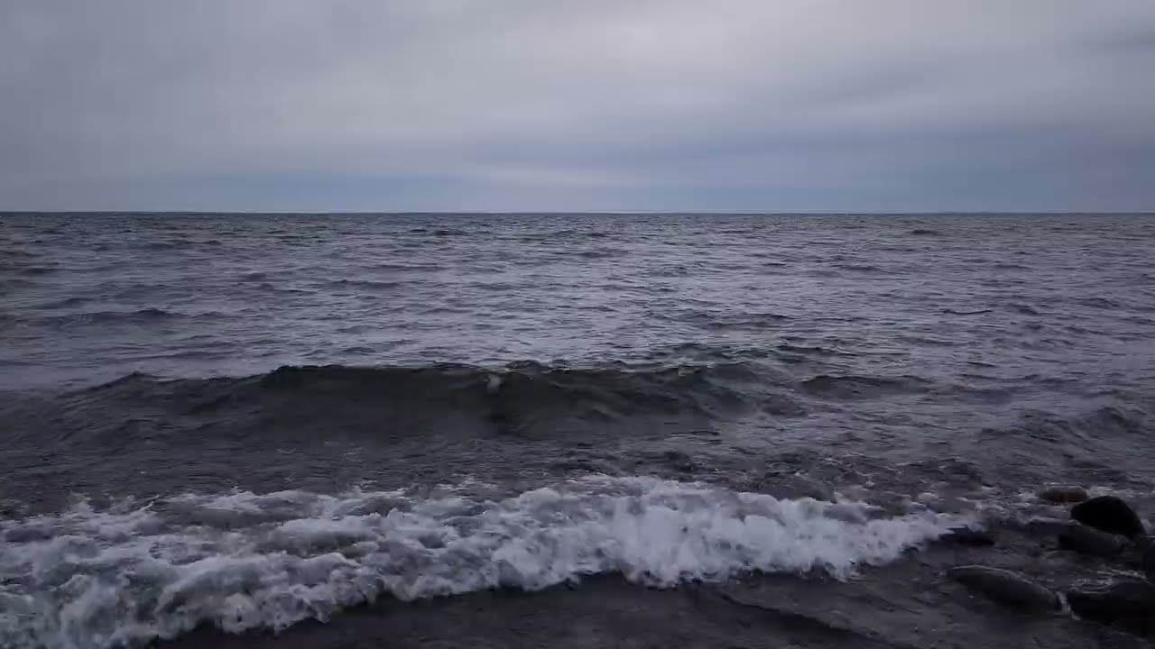 🎧💤 This will help you sleep! Relax to Lake Wave Sounds - Fade to Black #sleep #meditation #relaxing