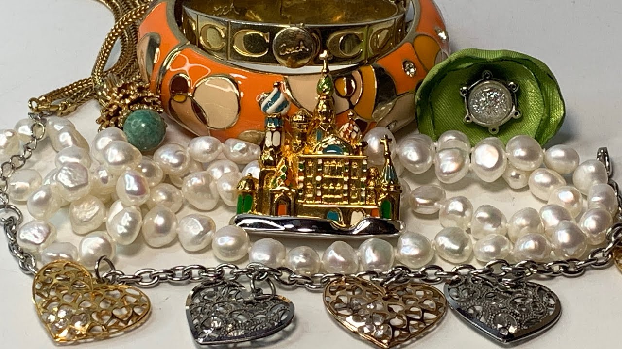 Goodwill Mystery Jewelry Bag - Pearls & Sterling