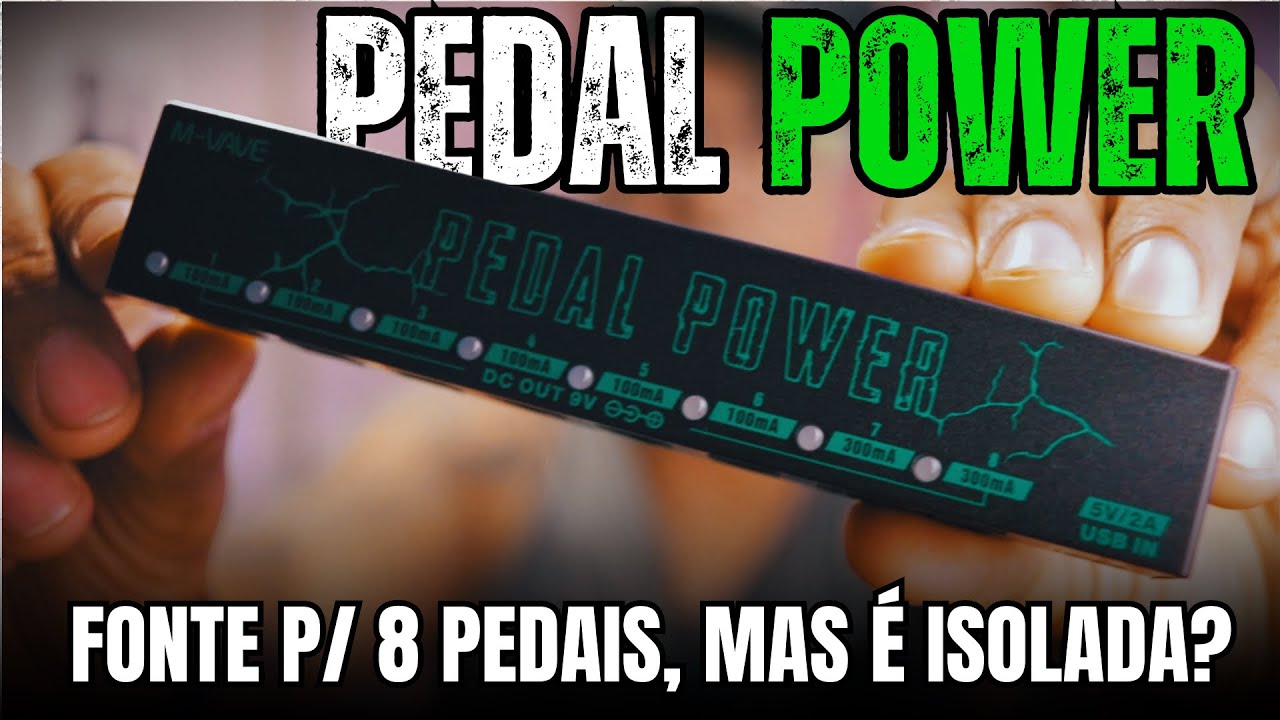 PEDAL POWER M-VAVE - FONTE PARA 8 PEDAIS MELHOR CUSTO BENEFÍCIO! #mvave #pedalpower