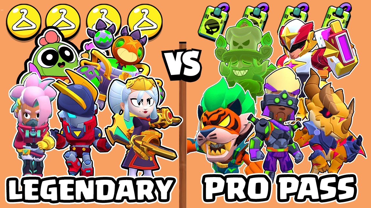 LEGENDARY SKIN vs PRO PASS SKIN | CYBER BROCK | BRAWL STARS