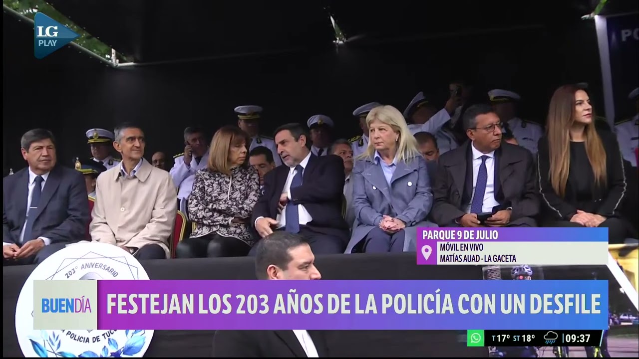 Festejan los 203 años de la Policía con un desfile y Jaldo reafirma su apoyo a los operativos