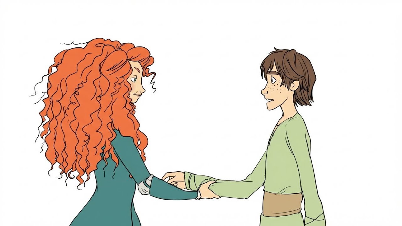 Merida Takes Hiccup Along for a Ride (Comic Dub)