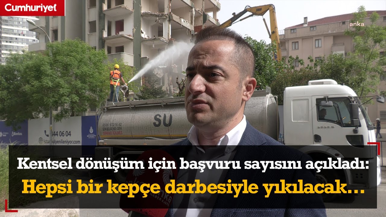 Ali Kurt kentsel d&ouml;n&uuml;n&uuml;ş&uuml;m i&ccedil;in başvuru sayısını a&ccedil;ıkladı: Hepsi bir kep&ccedil;e darbesiyle yıkılacak...