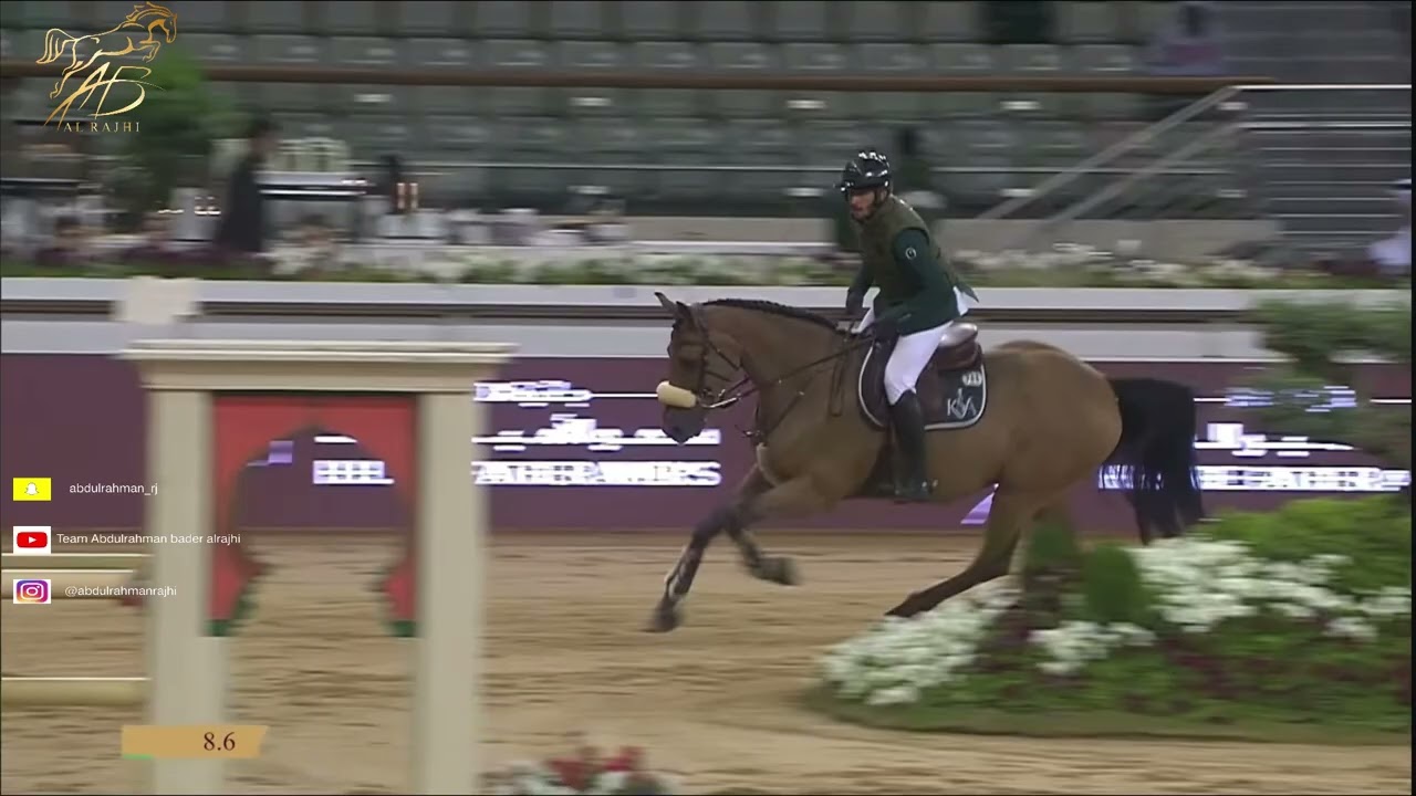 مشاركة الفارس عبدالرحمن الراجحي بطولة CSI5*-Doha 2026/1/22‏ ‏الجوادHEARTBEAT W