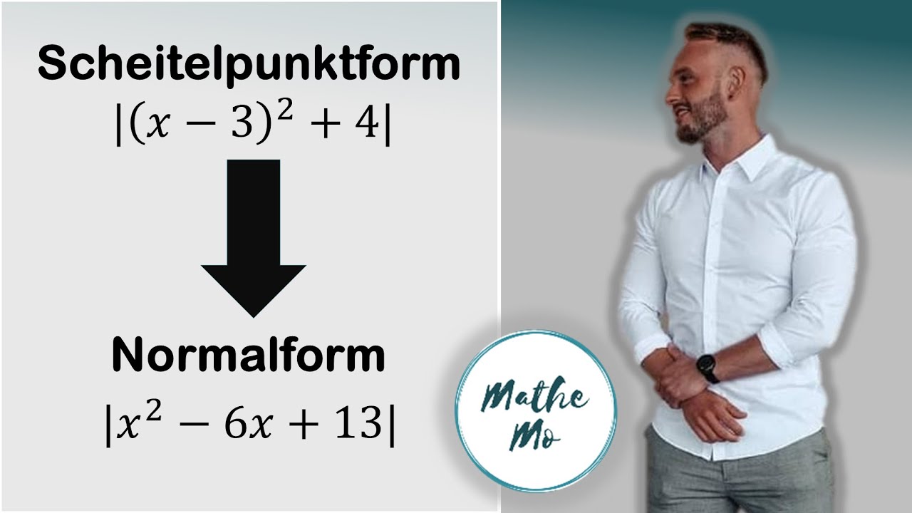 Scheitelpunktform in Normalform umwandeln | Sehr einfach erklärt | Quadratische Funktionen | MatheMo