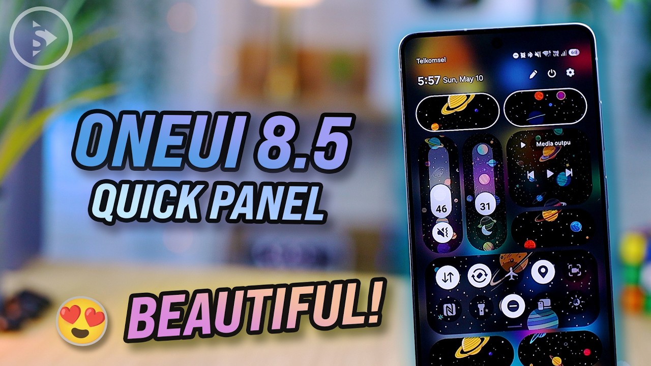 Новая панель быстрого доступа One UI 8.5 выглядит ПРОСТО ПОТРЯСАЮЩЕ 😍