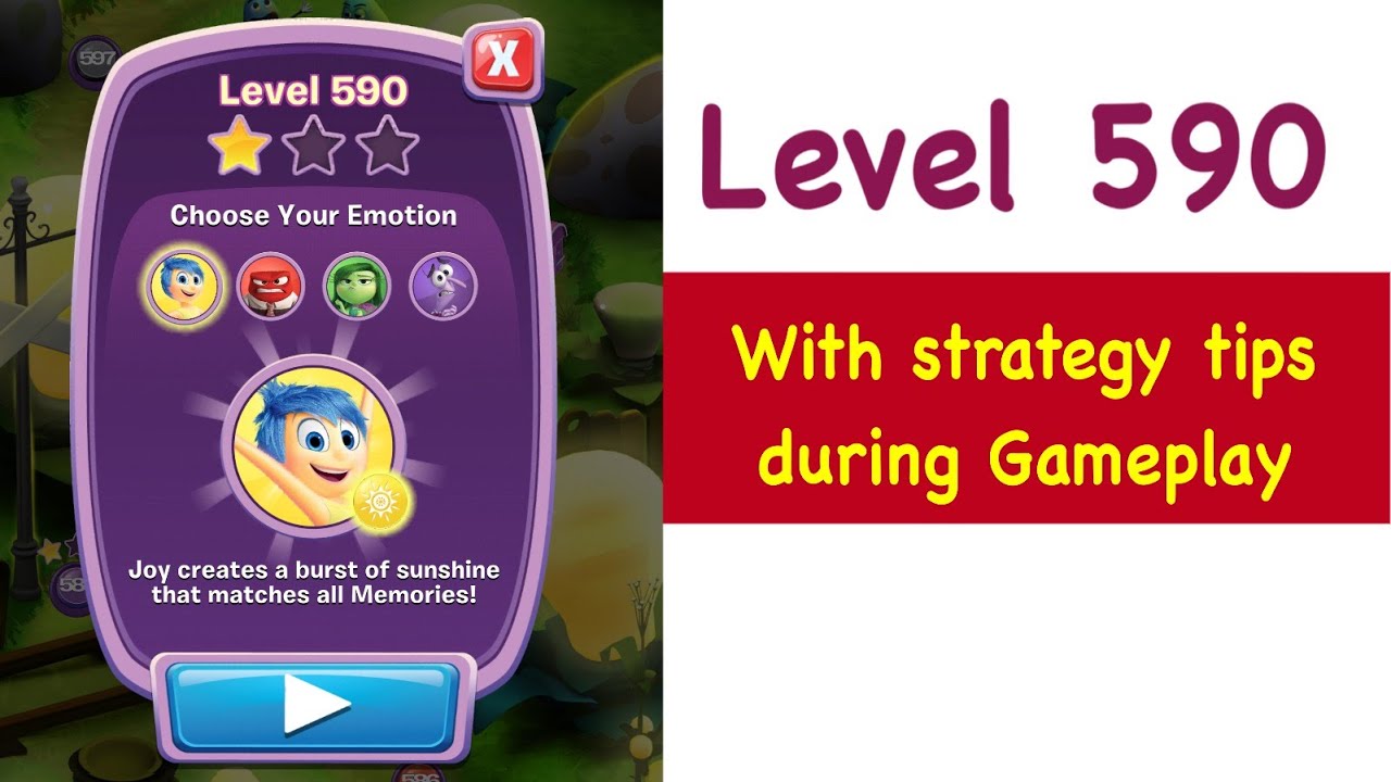 Inside Out Thought Bubbles Level 590 Tips and Strategy Gameplay Walkthrough No Boosters