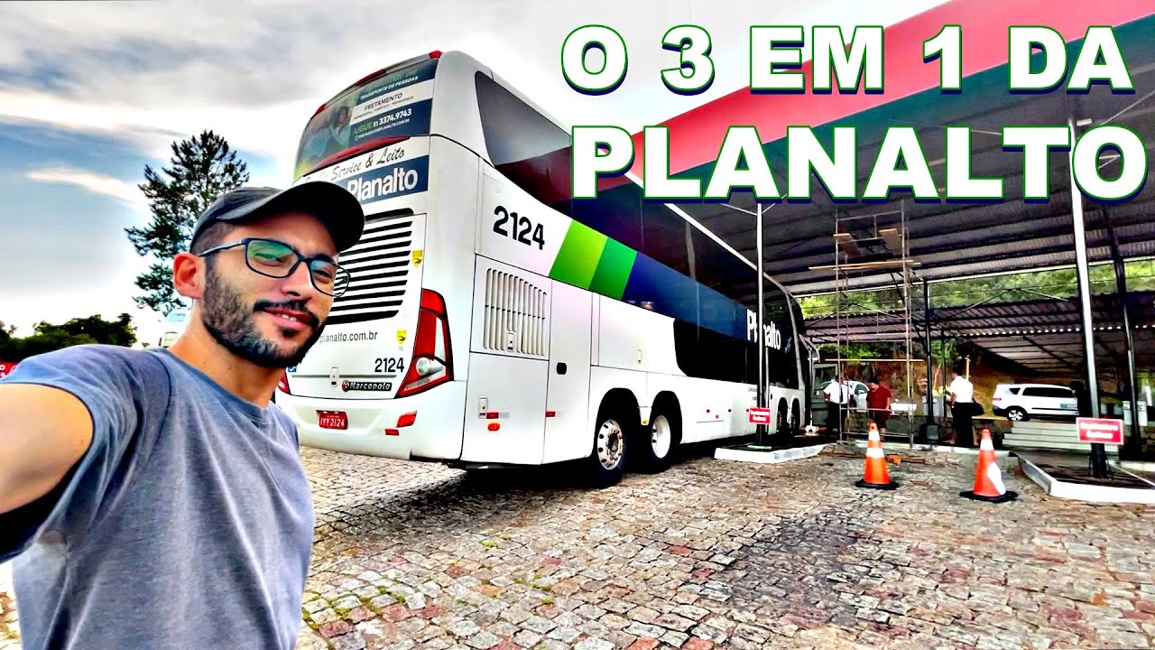 VIAJANDO NO ÔNIBUS DD da PLANALTO de RIO GRANDE a PORTO ALEGRE | Chuí x POA