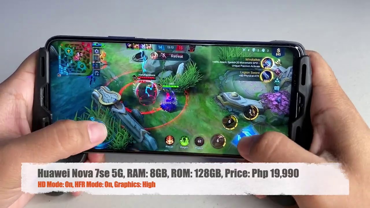 Huawei Nova 7se 5G Mobile Legends Gameplay - Filipino