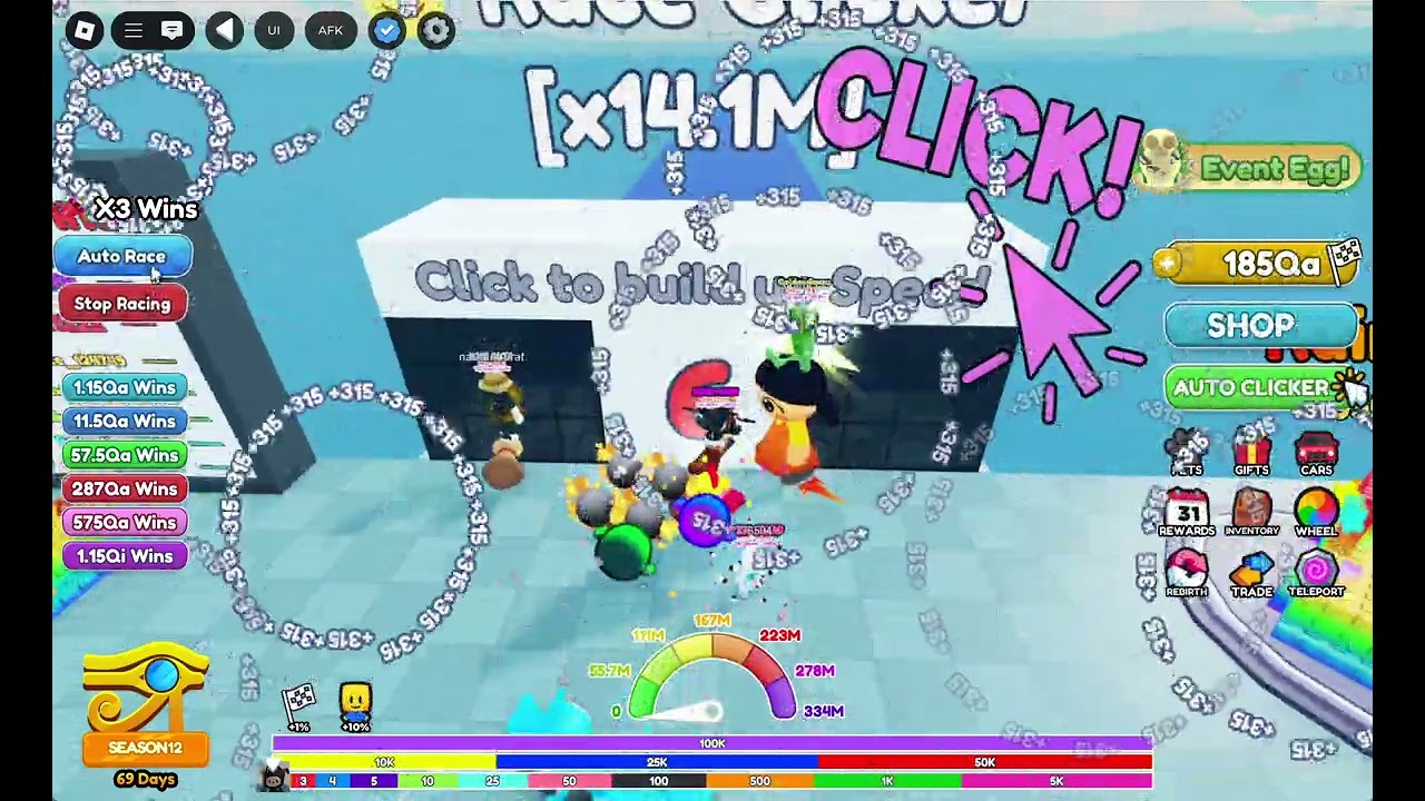 Back to race clicker