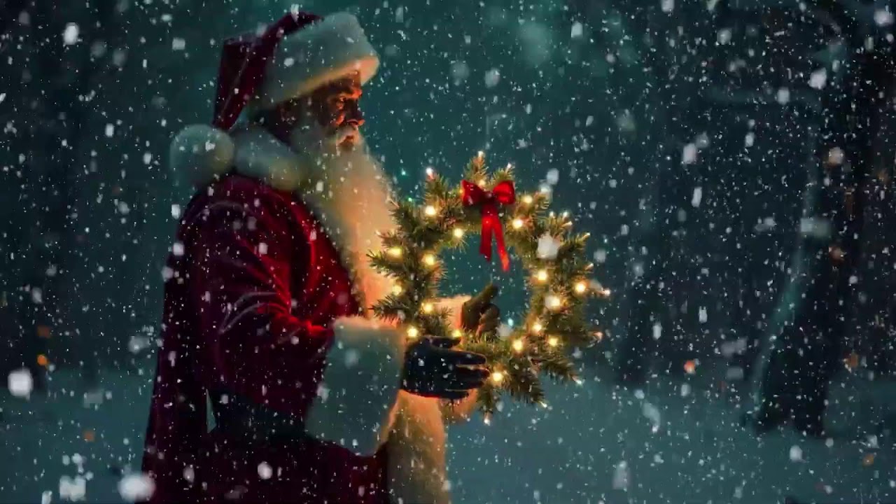 Santa Believes In The Spirit Of Christmas❄️ Soothing Jazz ❄️ Snow Falling