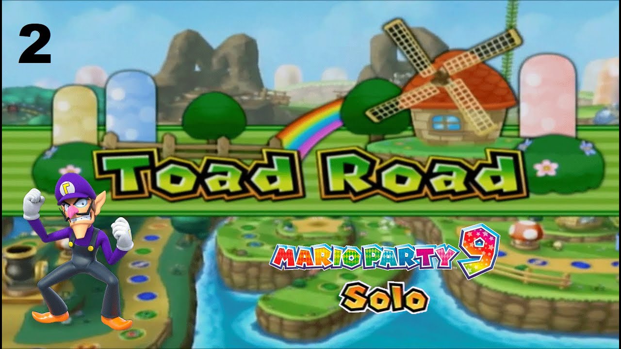 Let's Play Mario Party 9: Solo Mode - (Waluigi) Episode 2. 1080p (With Commentary)