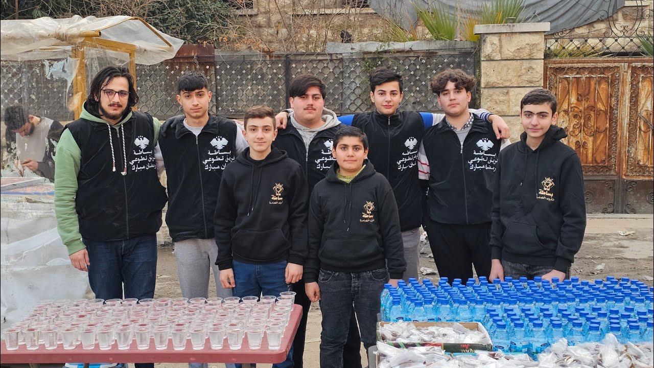 اليوم الثالث حملة افطار صائم حلب سيف الدولة جامع النصر...فريق بساطة ...بديع بساطة