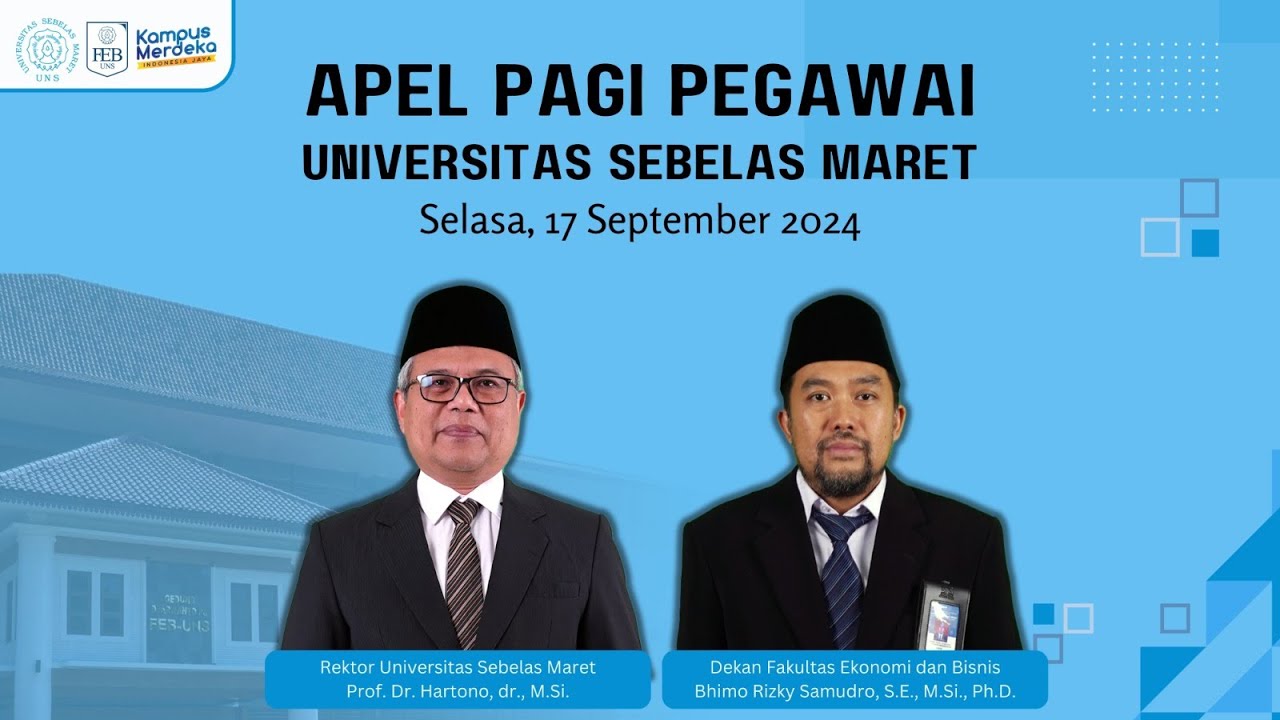 APEL PAGI PEGAWAI UNIVERSITAS SEBELAS MARET - Selasa, 17 September 2024
