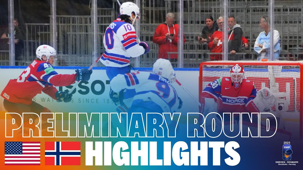 Highlights: USA vs NORWAY | 2025 #MensWorlds #IIHF