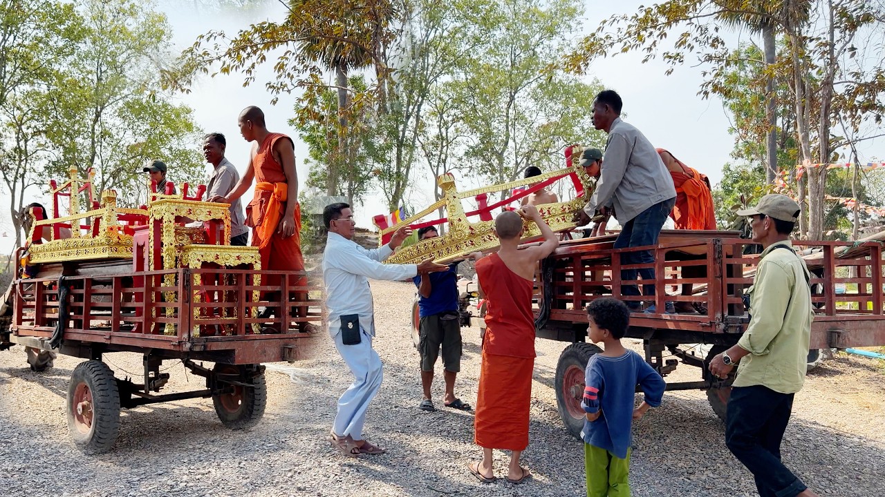 សកម្មភាពរៀបចំធ្វើបុណ្យនៅទីទួលប្រាសាទ