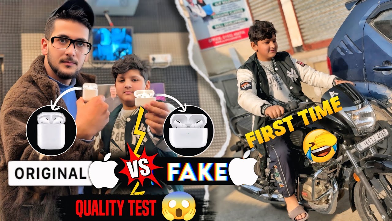 Danish ne chalayi Bike😱🏍️ Original Airpods vs Copy😍