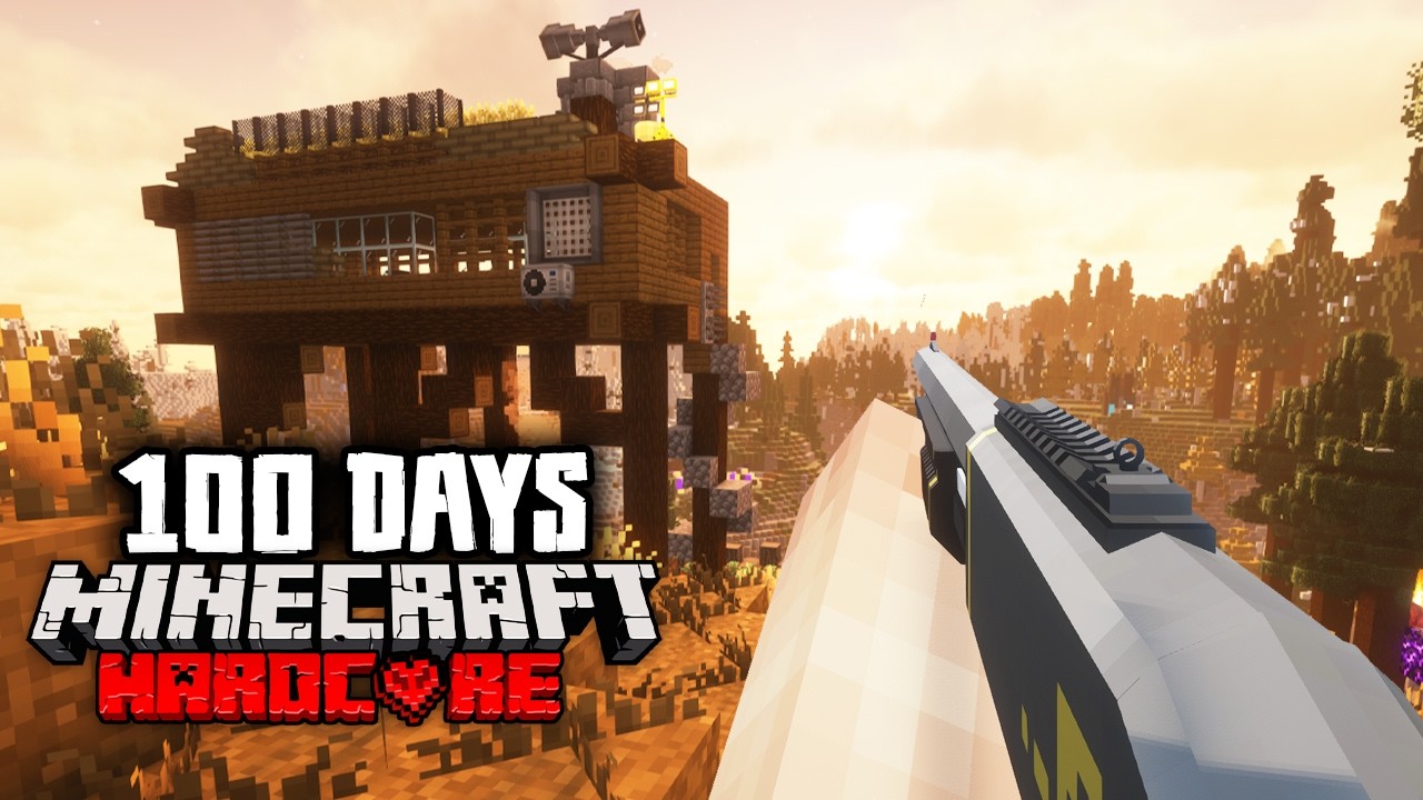 I Survived 100 Days as Scientist in Haunted Forest in Hardcore Minecraft