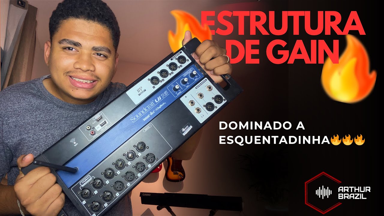 DOMINANDO A UI16 AULA 01 / Estrutura de Ganho / UI16 SoundCraft