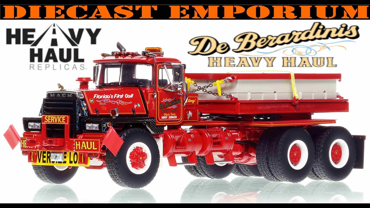 1:50 Scale Heavy Haul Replicas Mack RD800 - DeBerardinis Heavy Haul 