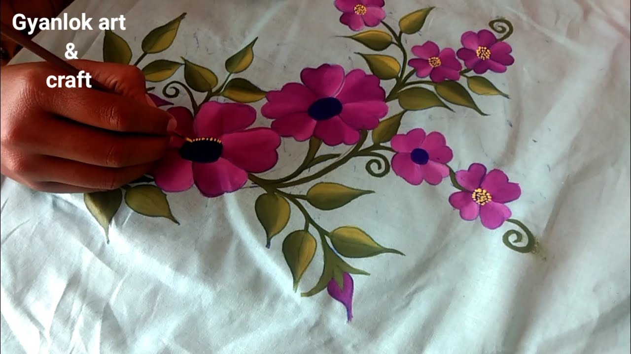 Kurti ,suite and pillow cover painting design .