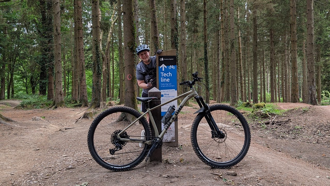 Riding the Tech line at the Forest of Dean