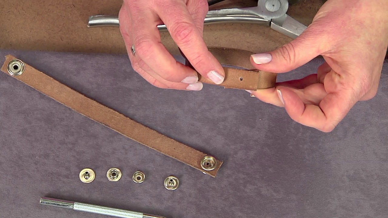 Stamping on leather on Beads, Baubles and Jewels with host Katie Hacker (2011-3)