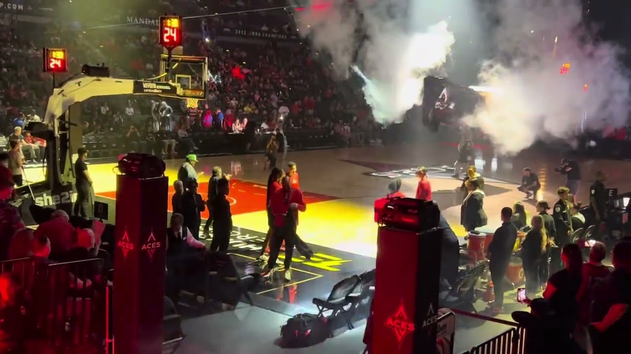 Las Vegas Aces player introductions