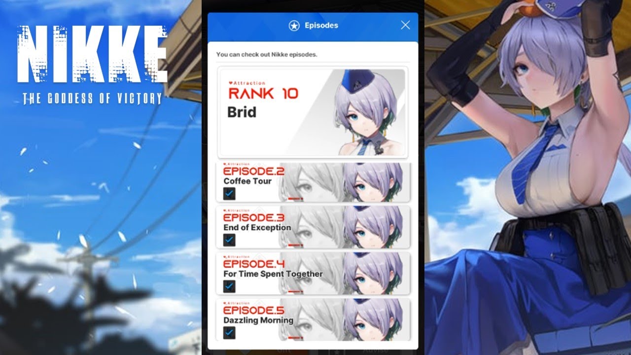 NIKKE : ALL Brid Bond Story Episode Cutscenes (With Timestamps) | Nikke: Goddess of Victory