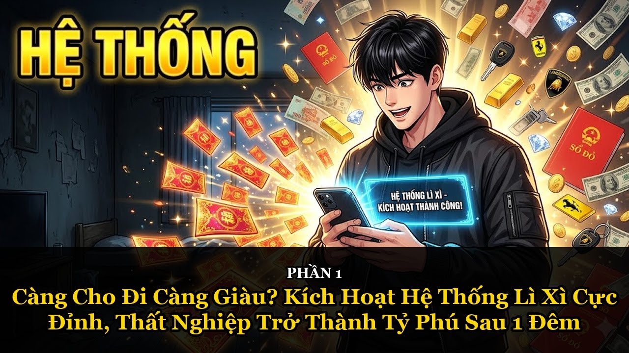 FULL - Càng Cho Càng Giàu? Kích Hoạt Hệ Thống Lì Xì Cực Đỉnh, Thất Nghiệp Trở Thành Tỷ Phú Sau 1 Đêm
