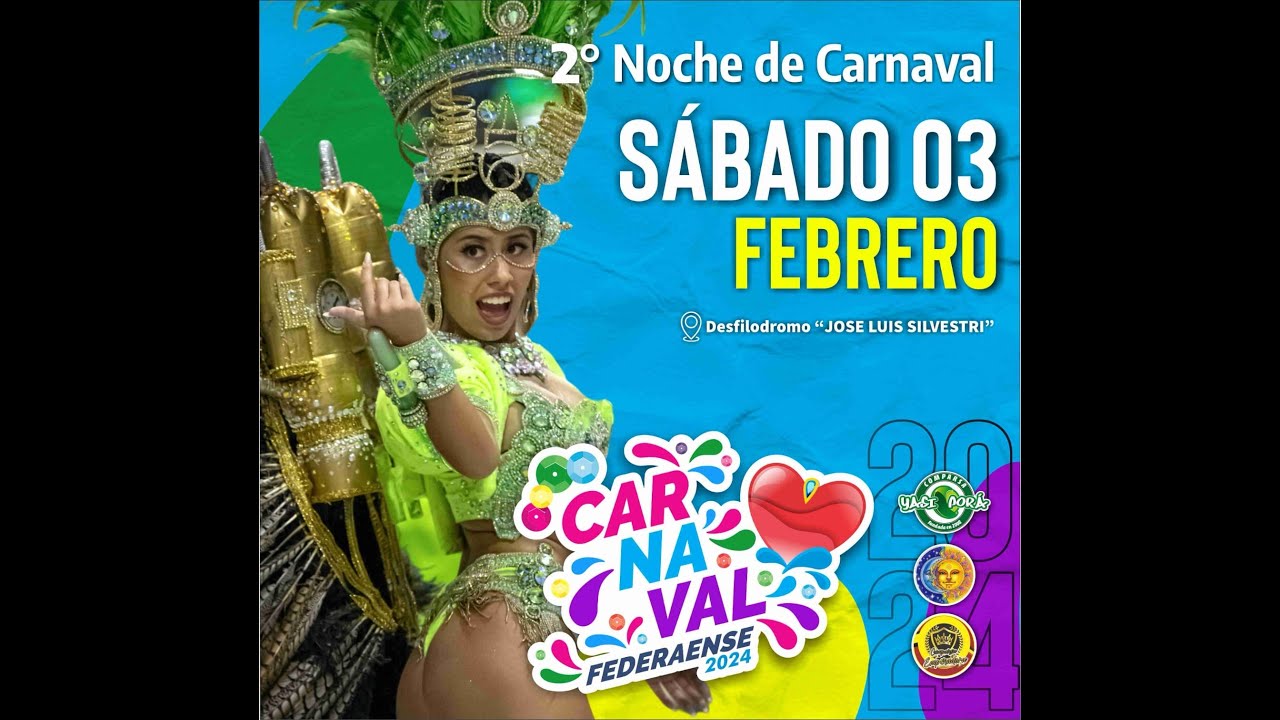 ‼️🤩 Carnaval Federaense 2024 - Segunda noche ❤🎊