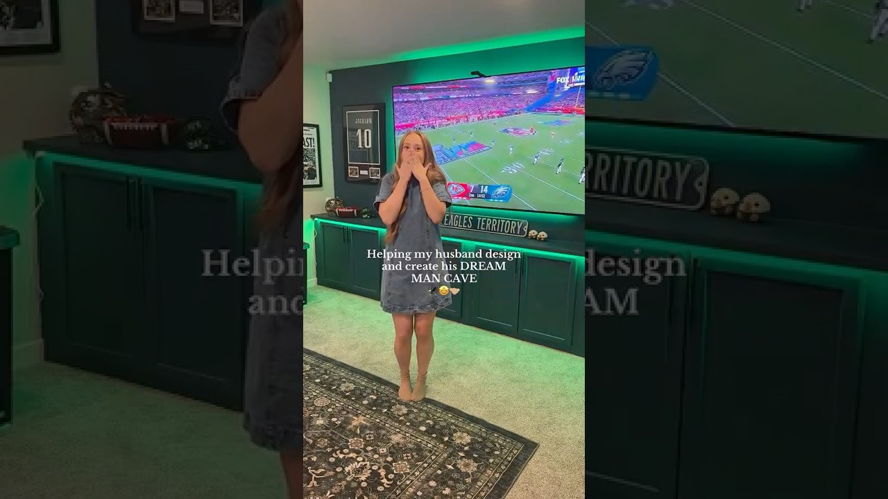 Creating my husbands DREAM MANCAVE 😮‍💨