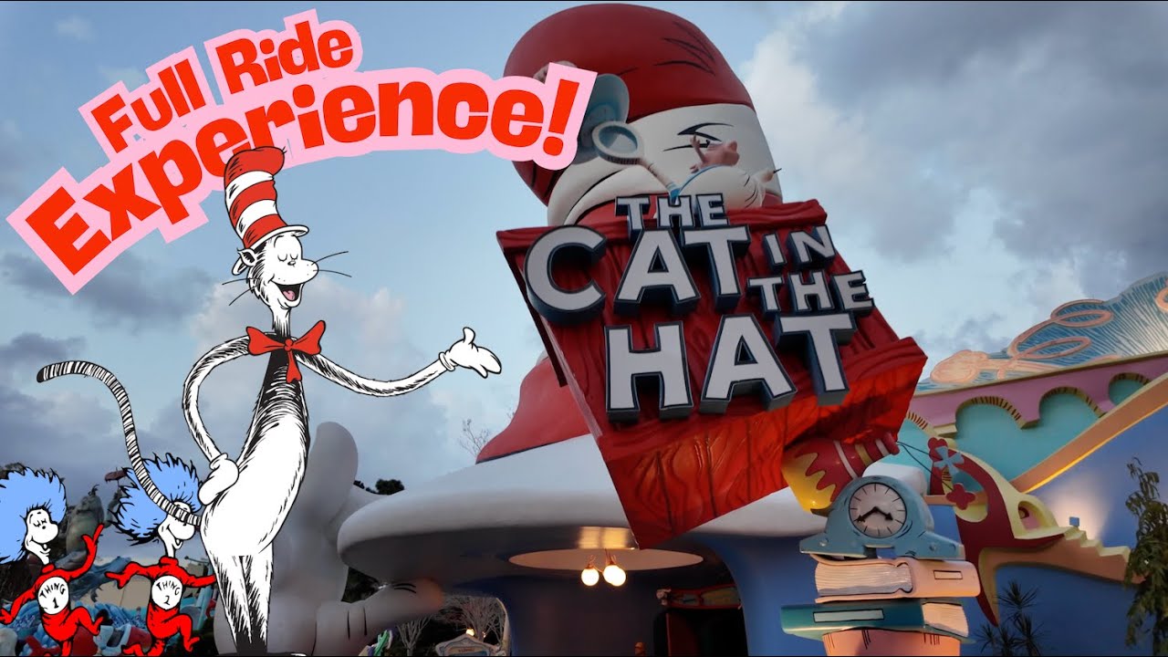 The Cat in the Hat Ride Islands of Adventures Universal Studios Orlando   4K
