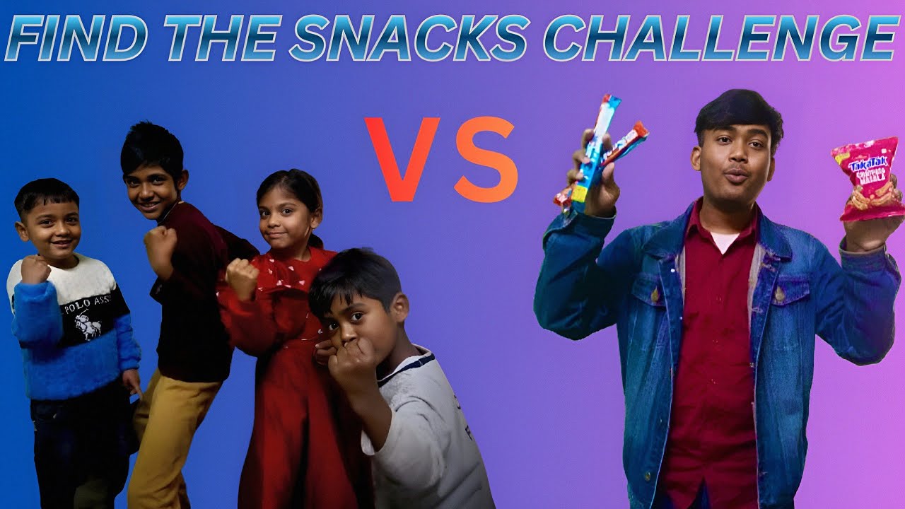🍫Find The Snacks Challenge😱!bacho ke sath !Ghar Mein Chhupaye Snacks Ka Shikar!Family Challenge Vlog