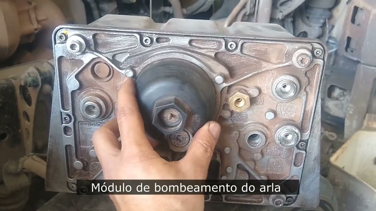 Módulo de bombeamento do arla e tubulações - MAN TGX 28 440