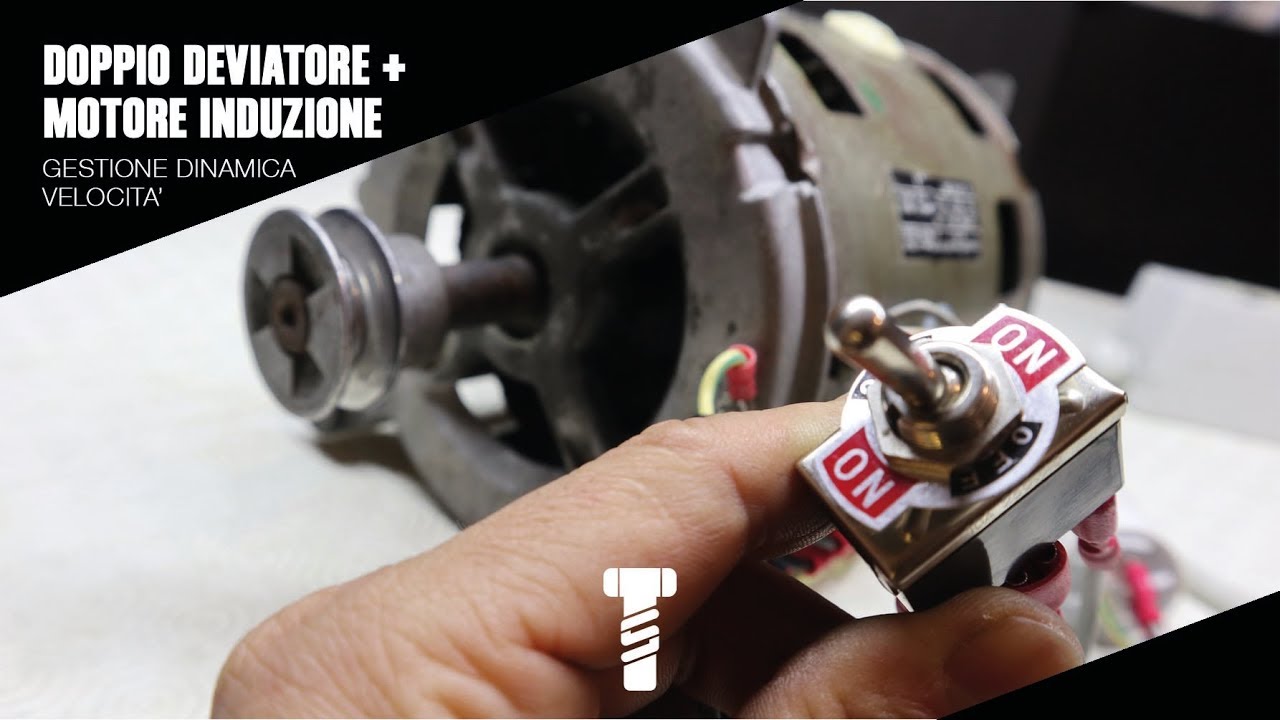 Doppio deviatore + MOTORE LAVATRICE induzione = doppia velocità