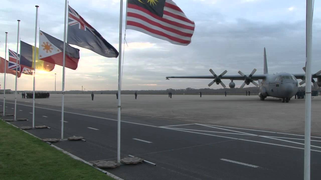 Landing slachtoffers MH17 in Eindhoven