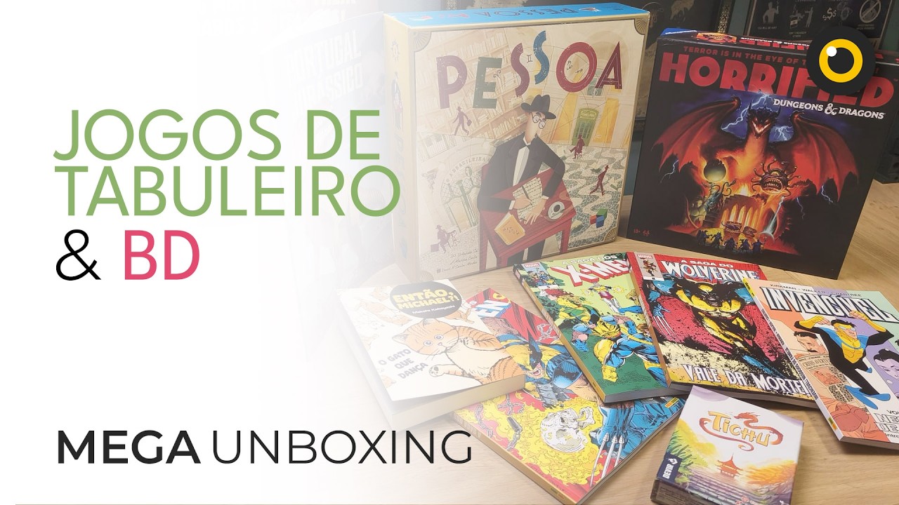 Mega Unboxing - Jogos Tabuleiro e Banda Desenhada | ZOMBI TV