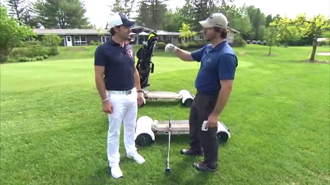 Golf Mag 2015 au Golf le Sélect, avec golfboard et 2 joueurs de l'Impact