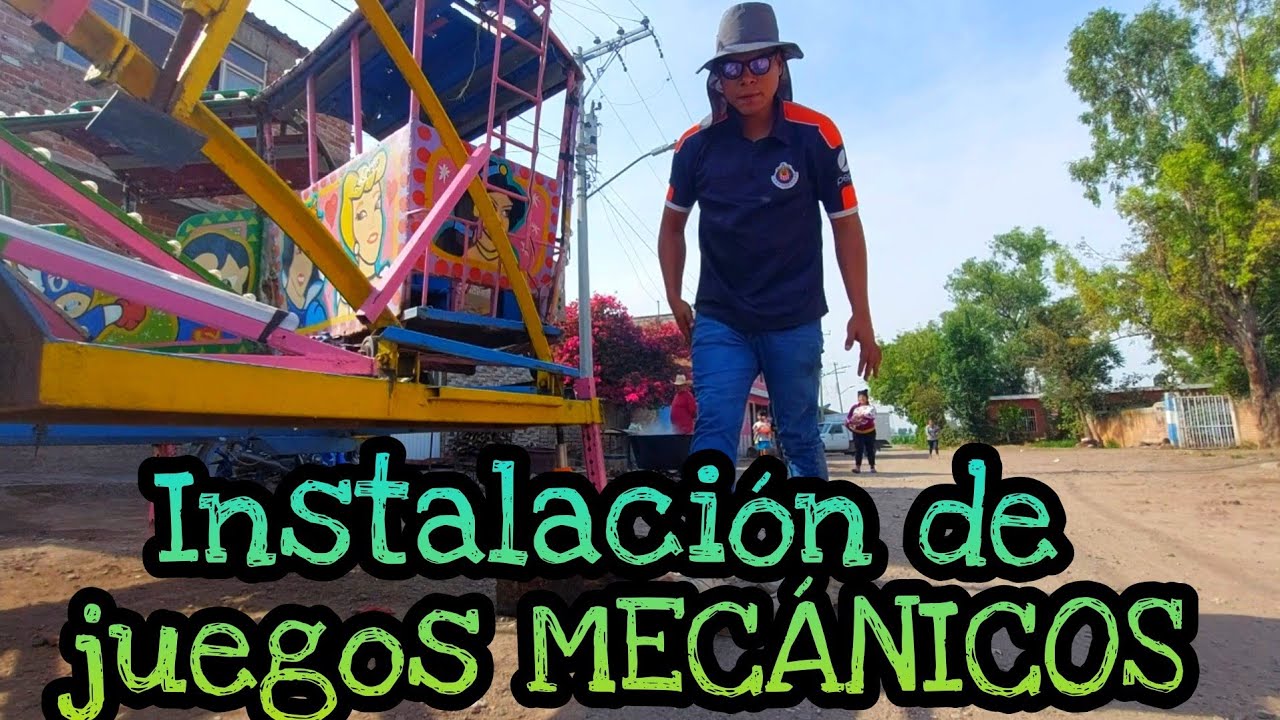Instalación de JUEGOS MECÁNICOS Irapuato Guanajuato.🎡🎢