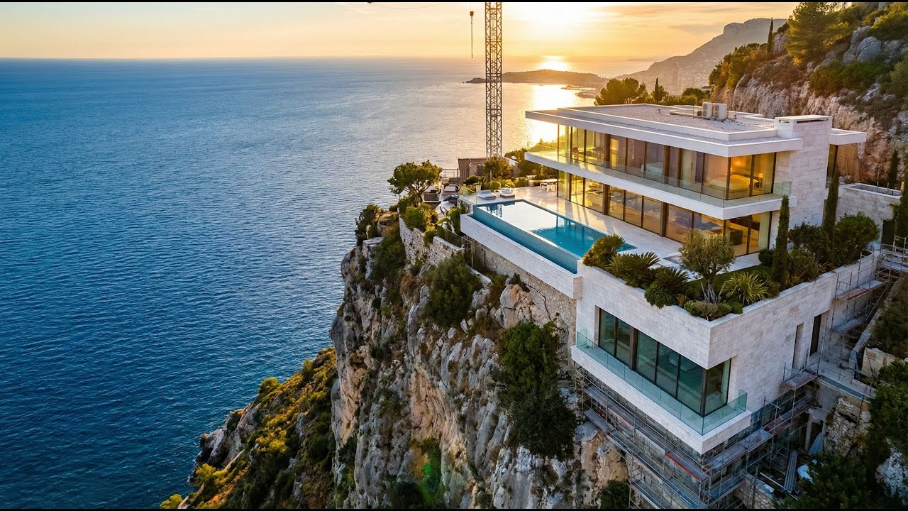 Cliffside Luxury Home Design & Construction in Èze, France | Stunning Mediterranean Sea View