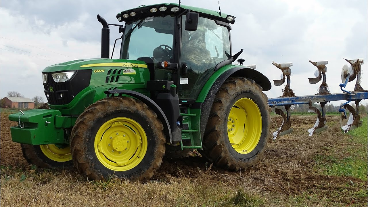 Testy John Deere 6120R WANICKI AGRO - Orka zimowa 2016