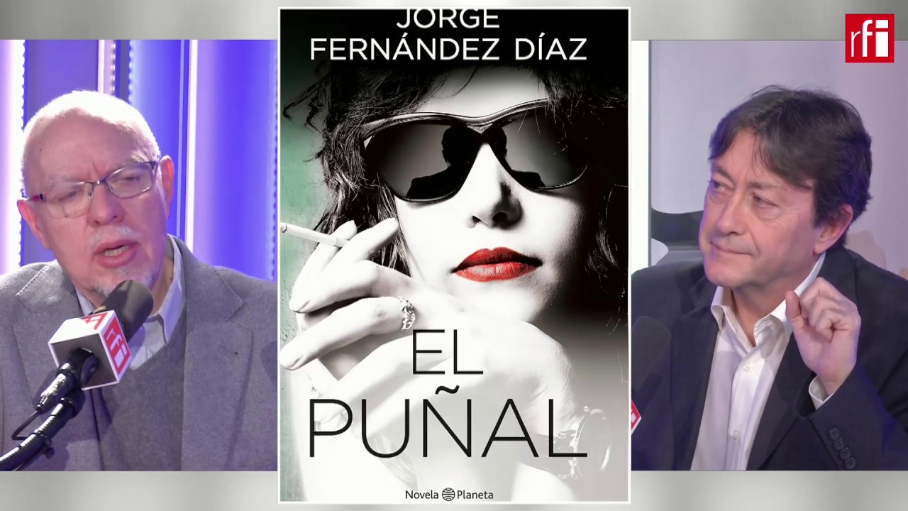 El escritor argentino Jorge Fernandez Díaz con Jordi Batallé en RFI