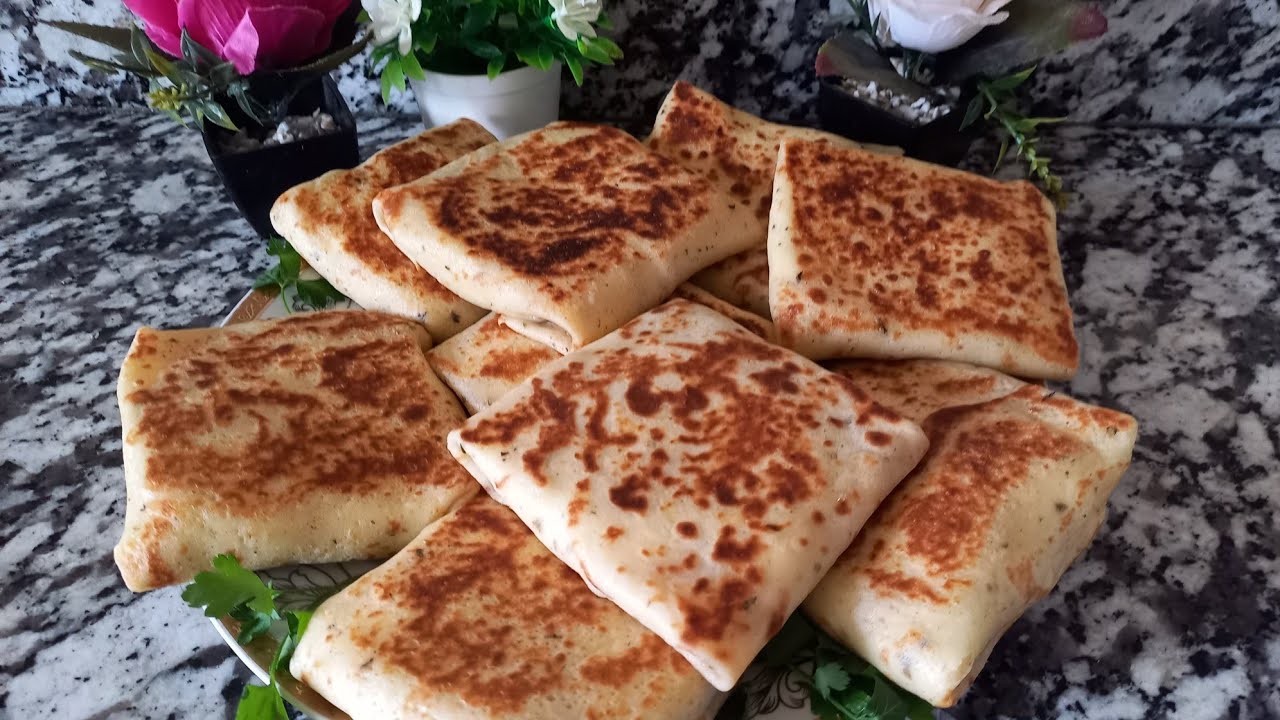 🔥 كريب مالح بحشوة الدجاج والجبن… سهل وسريع ولذيذ يذوب في الفم🥞😋