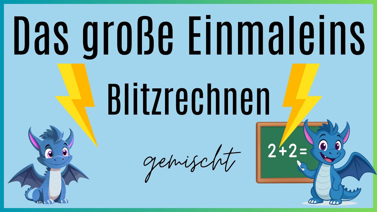⚡️🔢Blitzrechnen🔢⚡️ Das große Einmaleins // gemischt