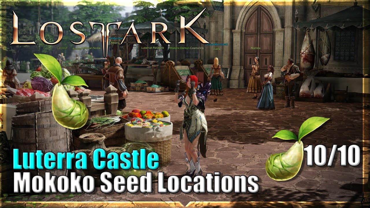 Lost Ark All Luterra Castle Mokoko Seed Locations