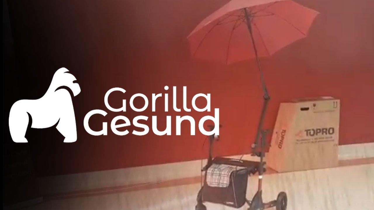 Topro Rollator Schirm mit Multifunktionsarm | Gorilla Gesund