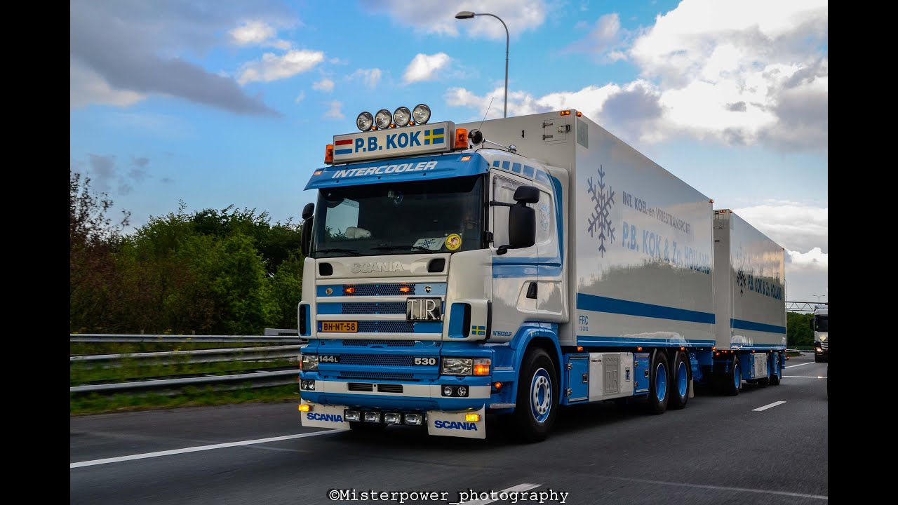 PB KOK SCANIA 144G 530 V8 Open pipe sound