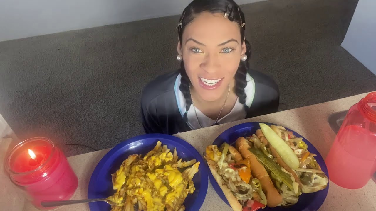 Mexican spicy dog mukbang plus my first ep | itsbambii