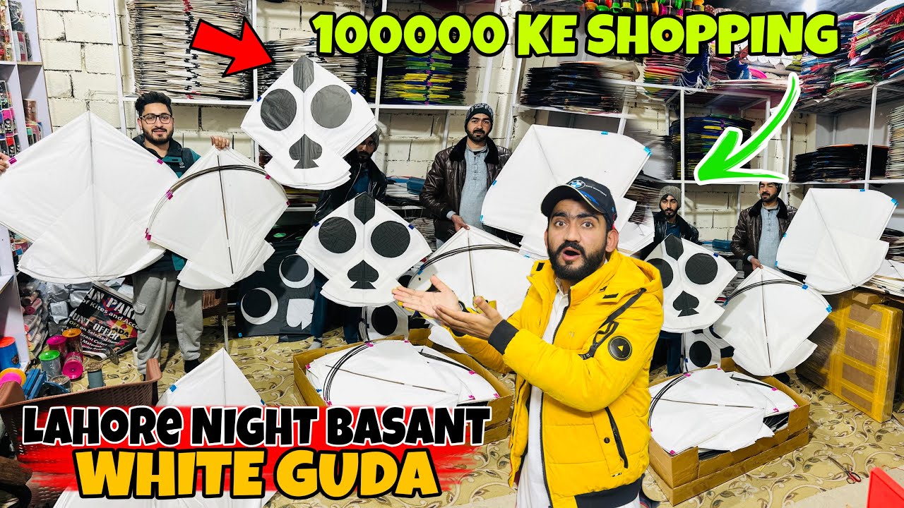 Lahore Nighte Basant 2026 Stock😍White Guda || 1lakh Ke Shopping Kr li😱